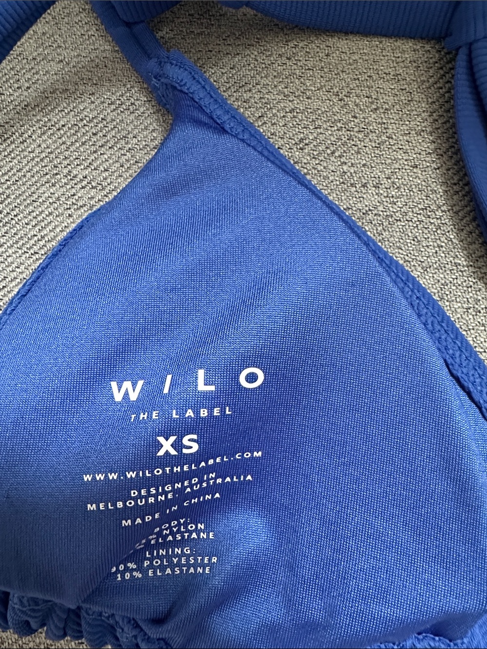 Wilo Cobalt Blue String Bikini Set - NWT- size XS - Picture 6 of 6